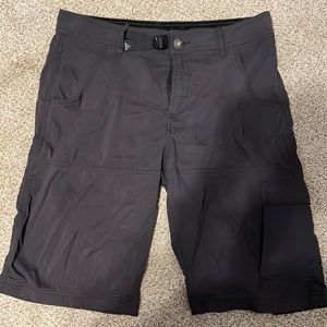 Men’s Prana Zion Shorts Dark Gray Size 32